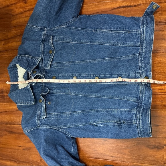 Renegade Denim Vintage Jacket Sherpa Lined Size Large - Picture 7 of 8